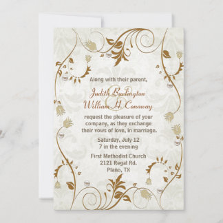 Invitation Mariage de automne élégante
