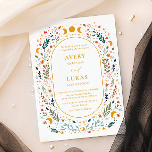 Invitation Mariage de automne vintage