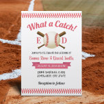 Invitation Mariage de base-ball Sports<br><div class="desc">Baseball Stitching Sports Invitations de mariage à thème.</div>