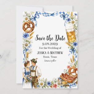 Invitation Mariage de bière alpine bavaroise Oktoberfest alle