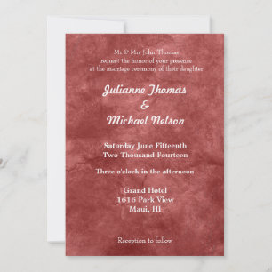 Invitation Mariage de bijoux rouges