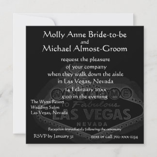 Invitation Mariage de Black Las Vegas
