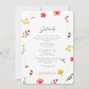 Invitation Mariage de boîtier de ressort minimaliste Fleur sa