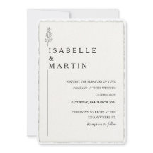 Mariage de bord déchiqueté à la main Faux