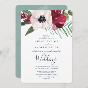 Invitation Mariage de Breeze tropical