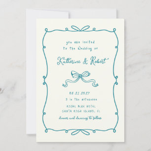 Invitation Mariage de budget des fenêtres à main levée