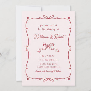 Invitation Mariage de budget des fenêtres à main levée