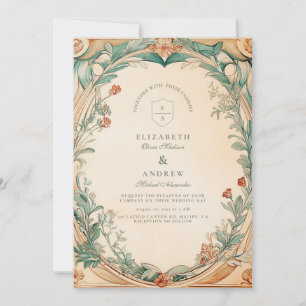 Invitation Mariage de cadre botanique chaud