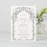 Mariage de cadre victorien noir