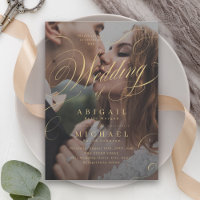 Mariage de calligraphie classique or