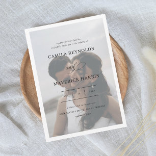 Invitation Mariage de calligraphie élégante Grace