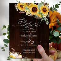 Mariage de campagne à l'automne avec tournesol rus