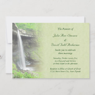 Invitation Mariage de cascade