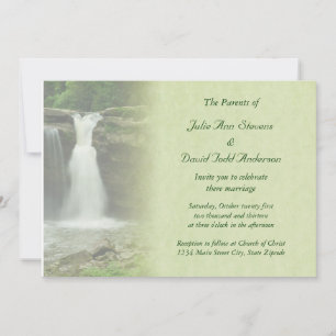 Invitation Mariage de cascade