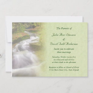 Invitation Mariage de cascade