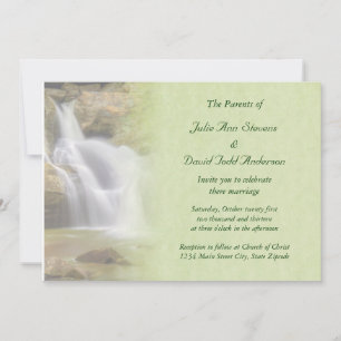 Invitation Mariage de cascade
