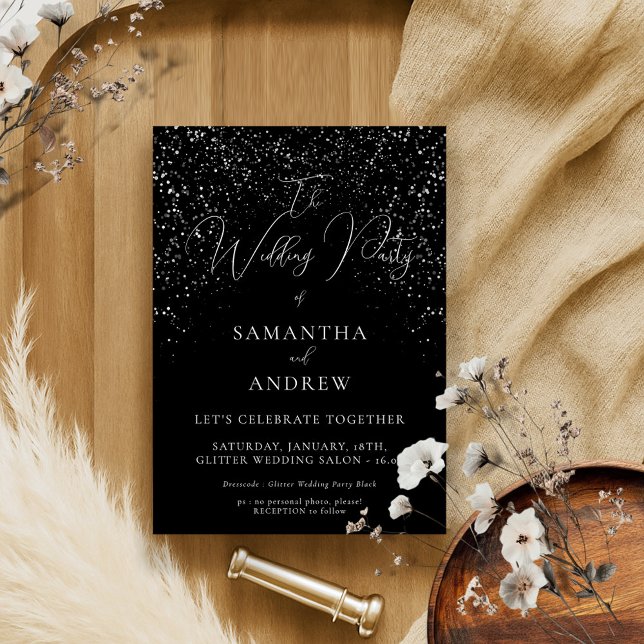 Invitation Mariage de célébrité noire célèbre (Créateur téléchargé)