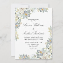 Mariage de charme Eucalyptus bleu clair personnali