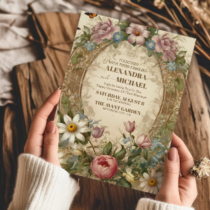 Invitation Mariage de charpente florale de Grace Orné Victori