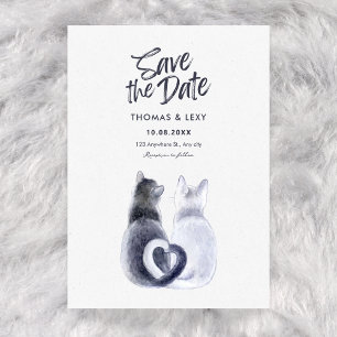 Invitation Mariage de chat couple