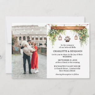 Invitation Mariage de chien personnalisé avec 2 photos