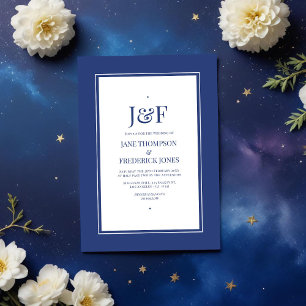 Invitation Mariage de Cobalt galactique