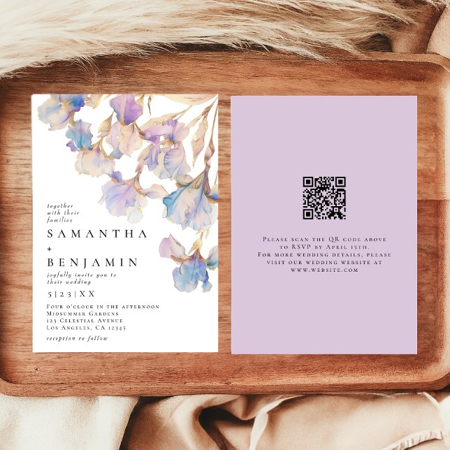 Invitation Mariage de code QR Iris (Créateur téléchargé)