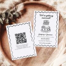 Mariage de code QR manuscrit à la main en gros
