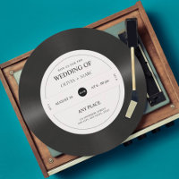 Mariage de code QR pour enregistrement vinyle rétr