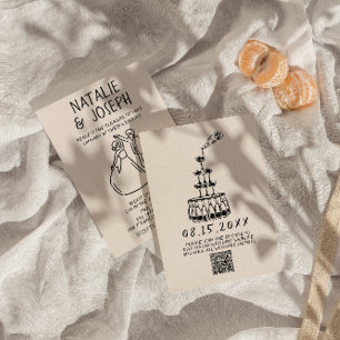 Invitation Mariage de code QR unique et original