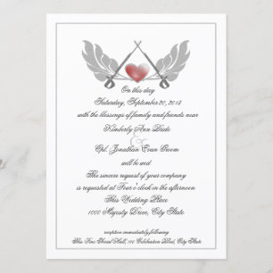 Invitation Mariage de coeur surveillé Majestic