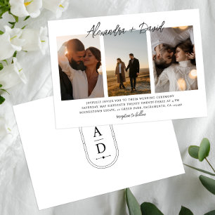 Invitation Mariage de collection photo moderne