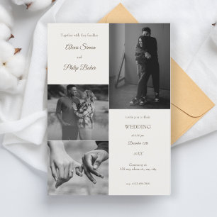 Invitation Mariage de collection photo moderne