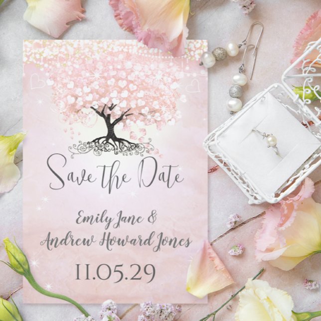 Invitation Mariage de conte de fées avec arbre à feuilles en  (Créateur téléchargé)