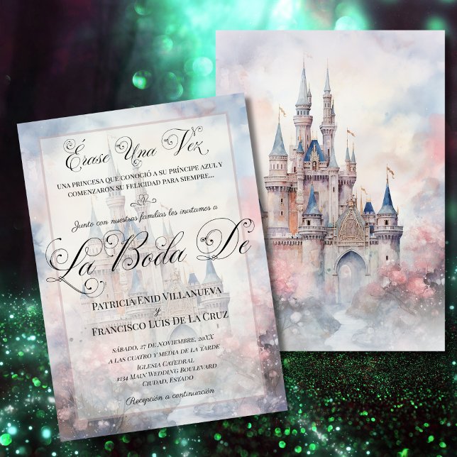 Invitation Mariage de conte de fées de château espagnol (Créateur téléchargé)