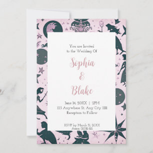 Invitation Mariage de Conte de Fées Enchanté