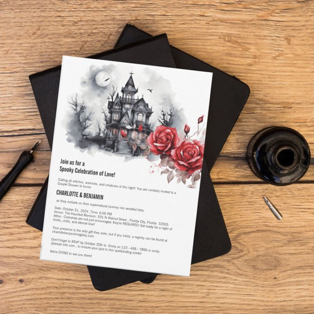Invitation Mariage de couple gothique pour Halloween (Créateur téléchargé)