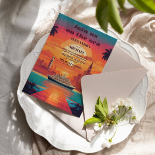 Invitation Mariage de croisière nautique de Floride Hawaii