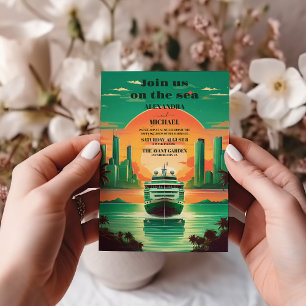 Invitation Mariage de croisière Tropical Beach