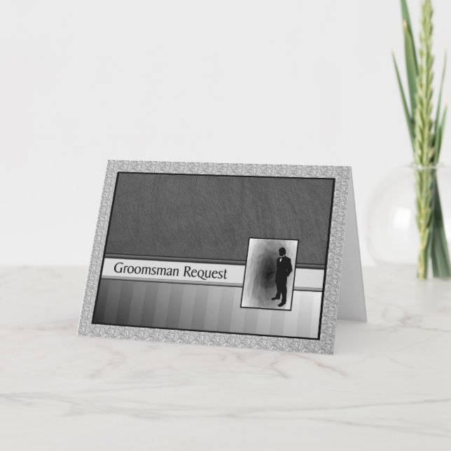 Invitation Mariage de demande Groomsman (Devant)