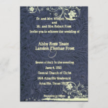 Mariage de dentelle de cuir usiné par bleu et de