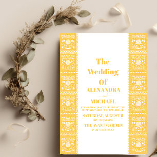 Invitation Mariage de design Talavera mexicain