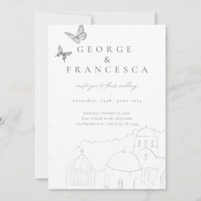 invitation mariage de destination (Devant)