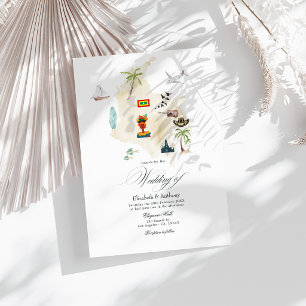 Invitation Mariage de destination à Cartagena Colombie