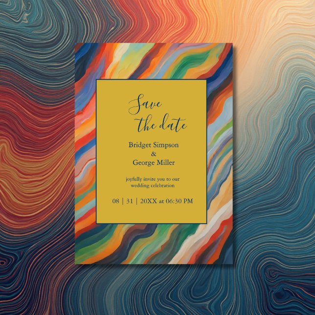 Invitation mariage de destination africaine chic enregistrer  (Créateur téléchargé)