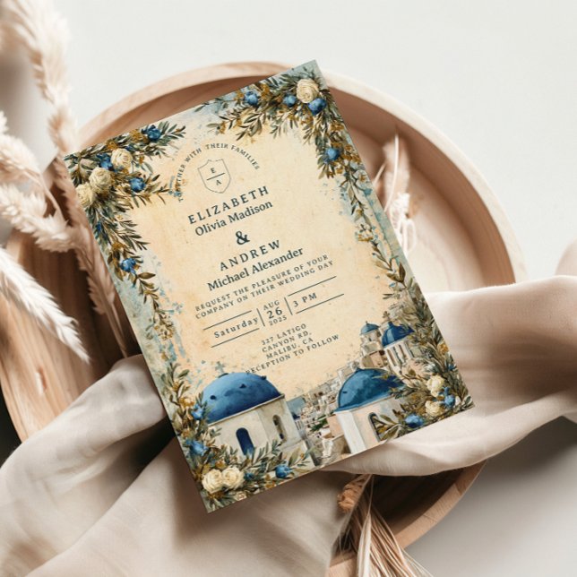 Invitation Mariage de destination botanique au dôme bleu de S (Créateur téléchargé)