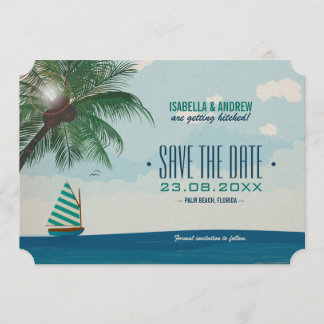 Invitation Mariage de Destination Enregistrer la Date