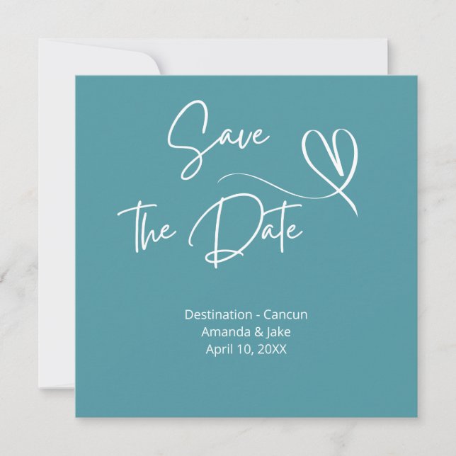 Invitation Mariage de Destination Enregistrez la Date (Devant)