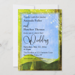Invitation Mariage de Destination Feuille de Banane Rustique
