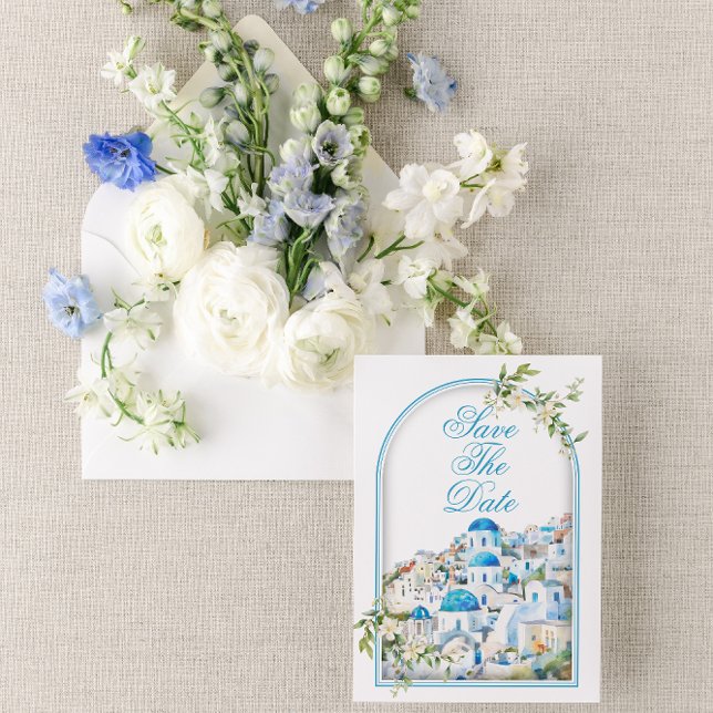 Invitation Mariage de destination méditerranéenne Enregistrer (Créateur téléchargé)